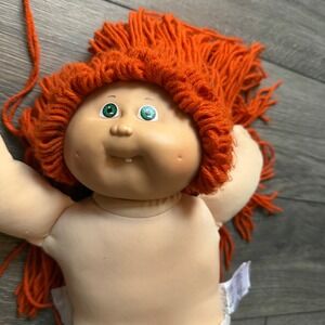 Vintage Cabbage Patch Kids Doll 1978, 1982 Coleco Orange Hair Green Eyes